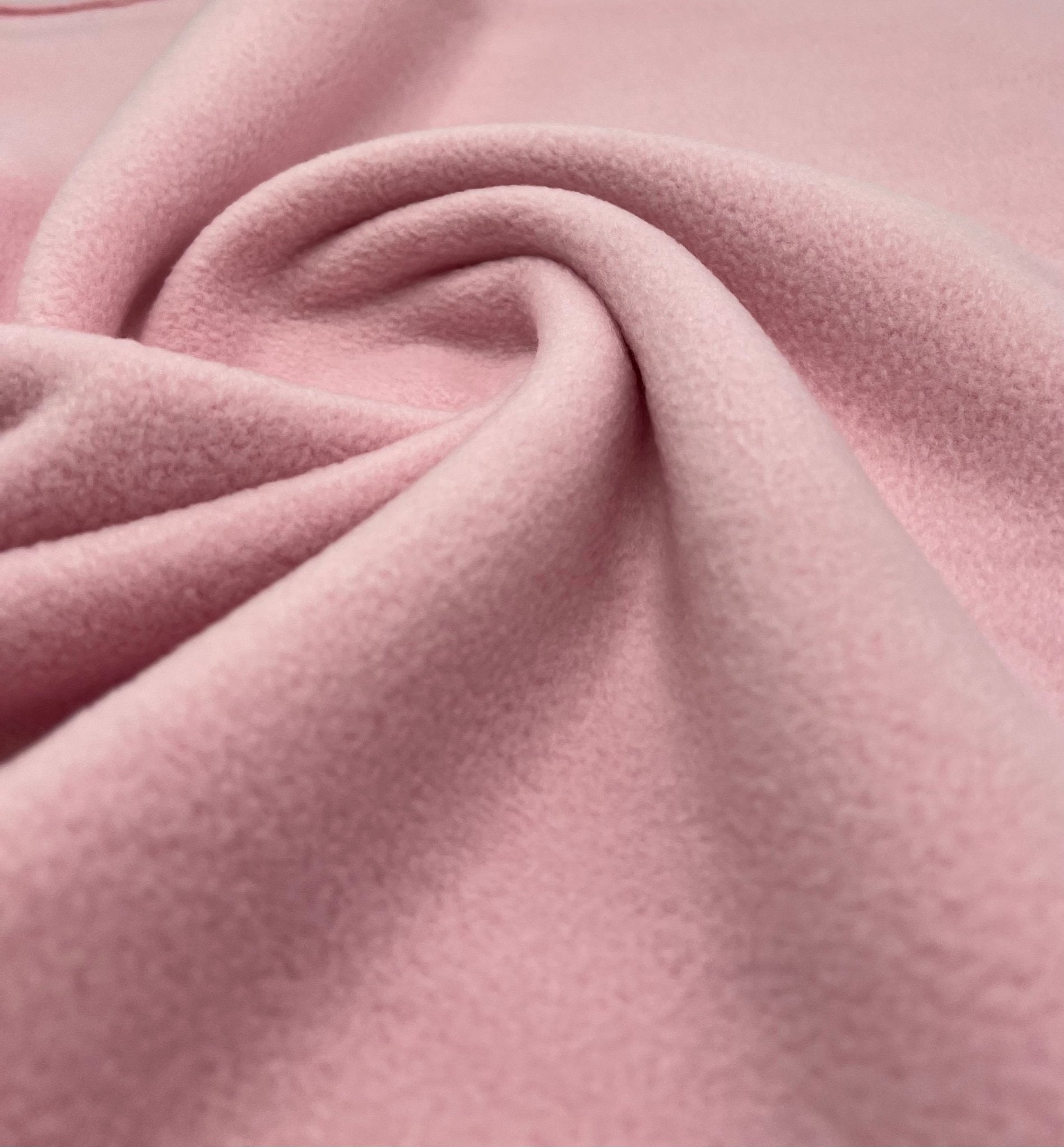 Baby Pink Plain Anti - Pil Polar Fleece Fabric Blanket Loungewear - T9 Fabrics